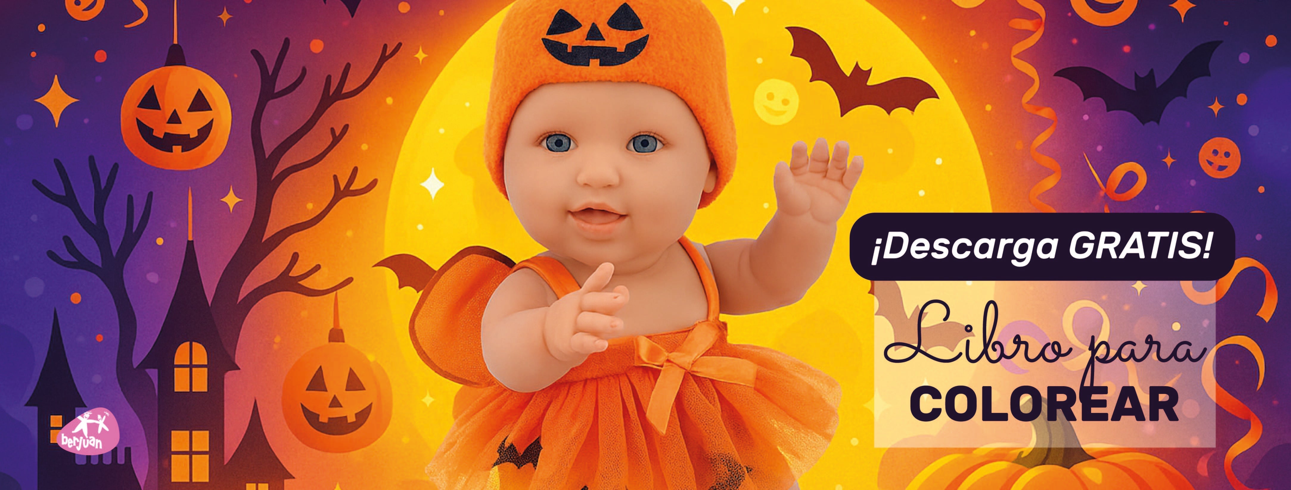 🖍️ ¡Descarga gratis nuestro libro para colorear de Halloween! 🎃