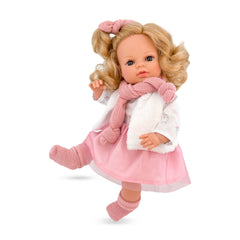 Laura Vestido Rosa y Chaleco