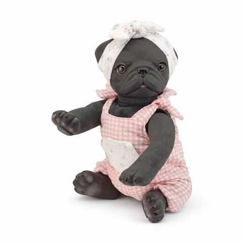 AniReal Cachorro Pug Negro