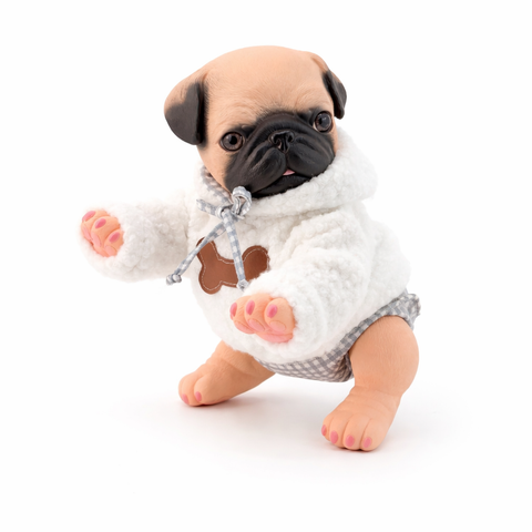 AniReal Perro Pug Canela
