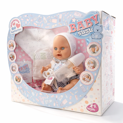 Baby Susú Interactivo Vichy Azul