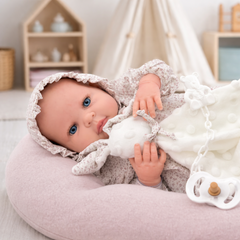 Sweet Reborn Mecanismo Besitos Vestido Flores