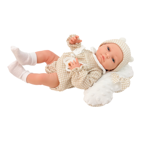 Newborn Niño Vichy Beige Nube