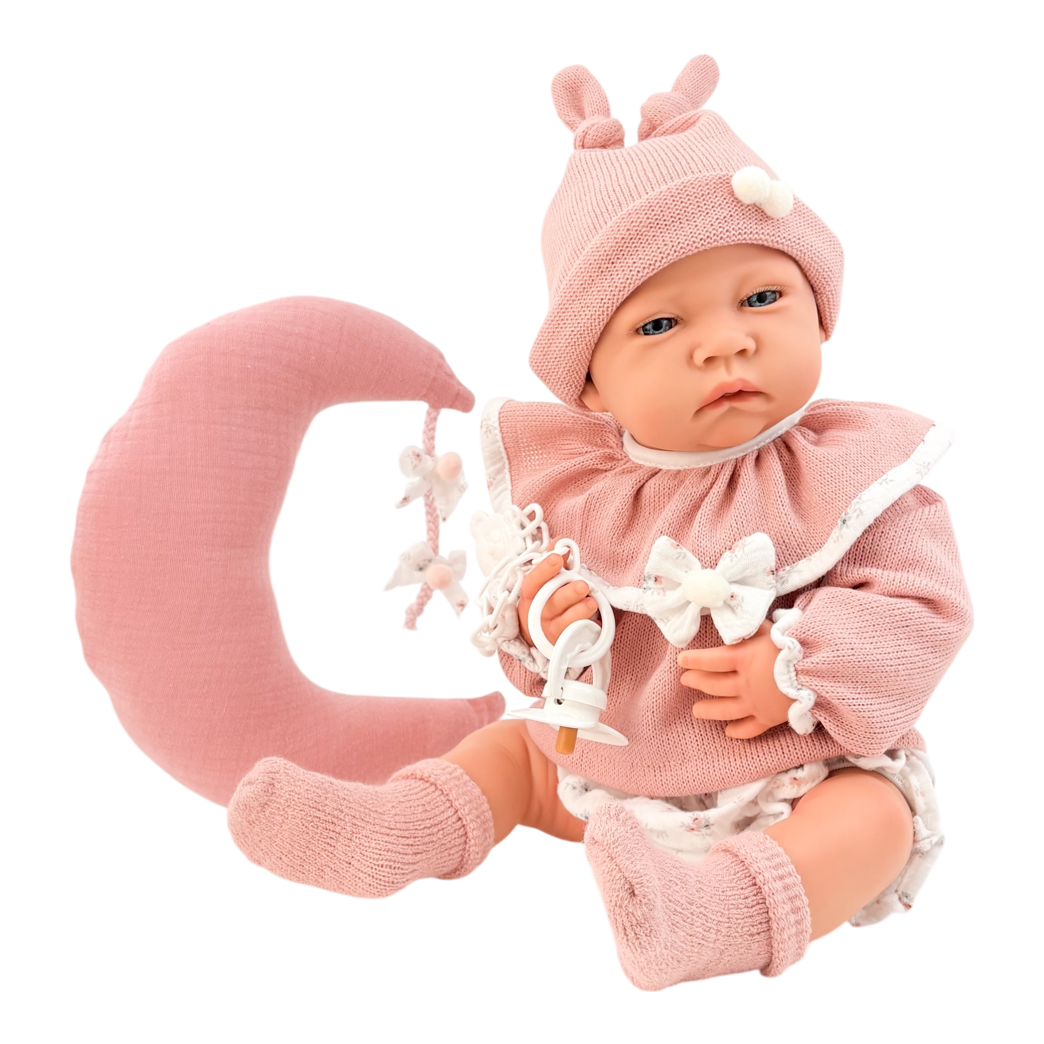 Newborn Niña Luna Traje Lana