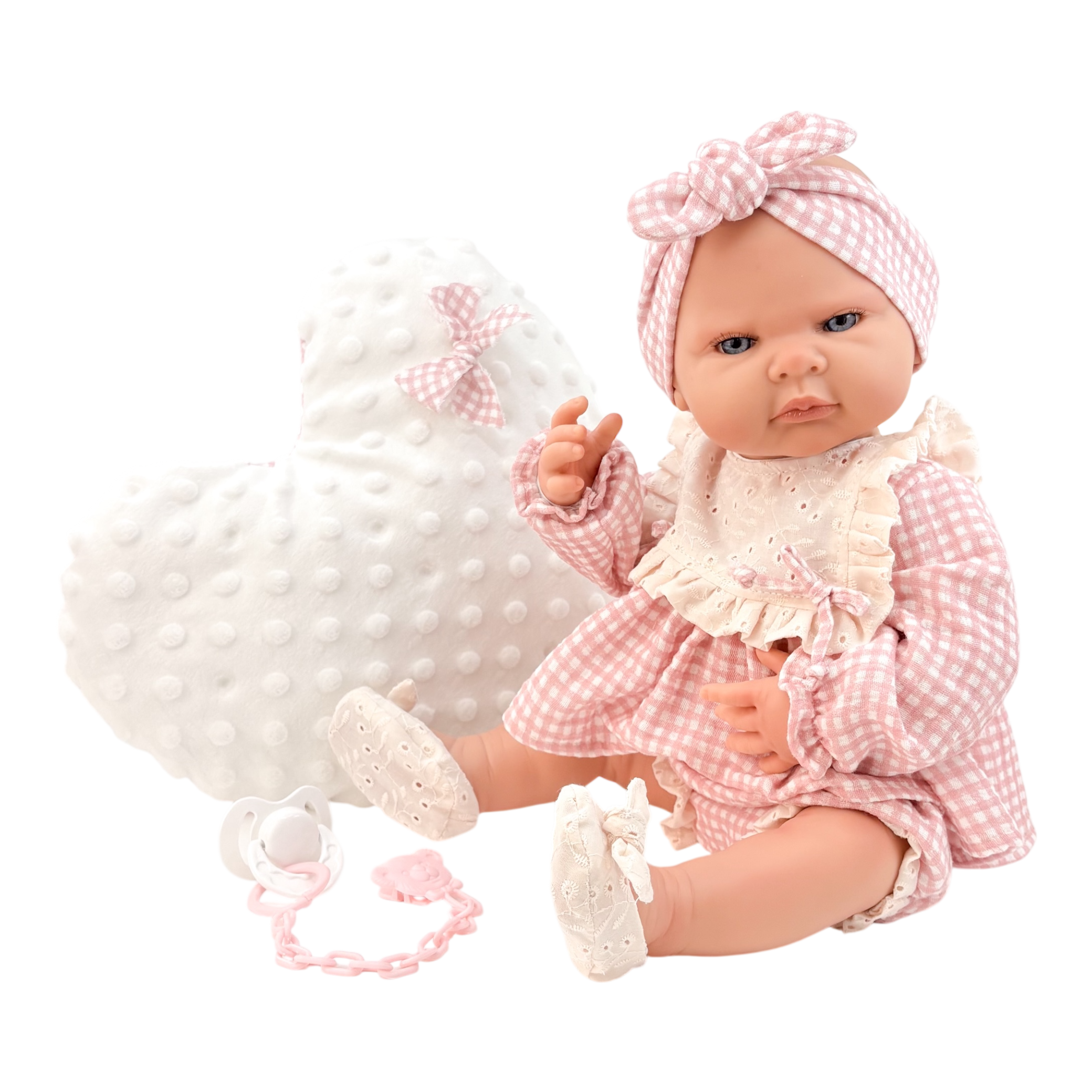 Newborn Niña Vichy Rosa Corazón