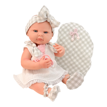 Newborn Niña Vestido Blanco Corazón